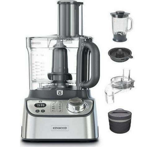 Kenwood FDM71.960SS Πολυμίξερ 1000W με Κάδο 3lt και Κανάτα Μπλέντερ Ασημί